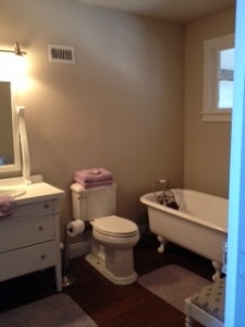 House Photo - Guest Bathroom with Clawfoot Tub