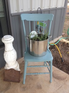 Porch Photo - Vignette of chair and plants