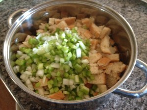 Recipe Photo - Stuffin' muffin ingredients in pot