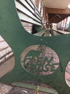 Glen Rose dinosaur bench